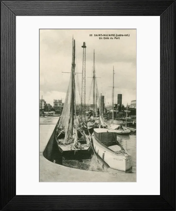 Framed Print : Port of Saint-Nazaire, France