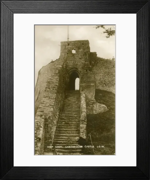 Framed Print : Keep Steps at Carisbrooke Castle Framed Print : Keep Steps at Carisbrooke Castle