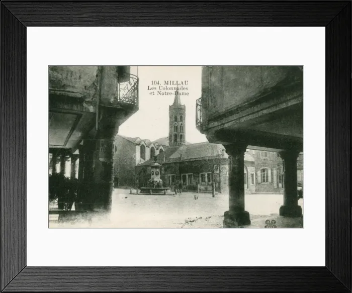Framed Print : Arcades and Church of Notre Dame at Millau Framed Print : Arcades and Church of Notre Dame at Millau