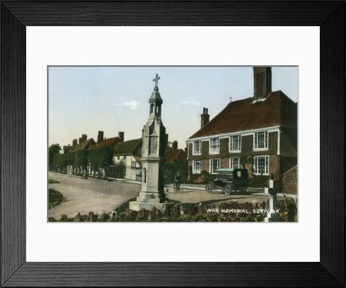 Framed Print : War Memorial, Burwash, East Sussex Framed Print : War Memorial, Burwash, East Sussex