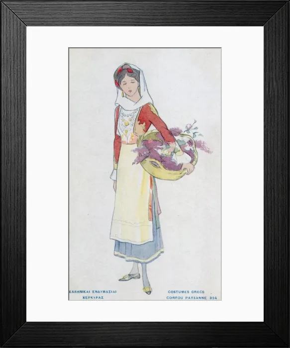 Framed Print : Lady from Corfu Framed Print : Lady from Corfu