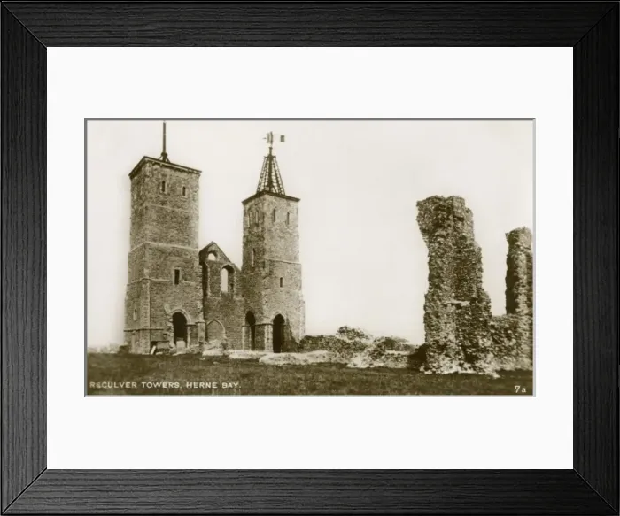 Framed Print : Reculver Towers - Herne Bay