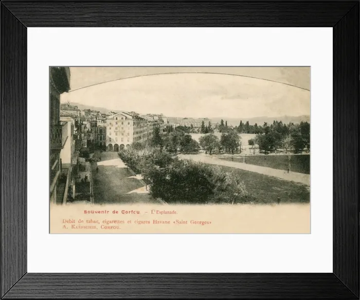 Framed Print : Corfu, Island of Corfu, Greece - The Esplanade Framed Print : Corfu, Island of Corfu, Greece - The Esplanade