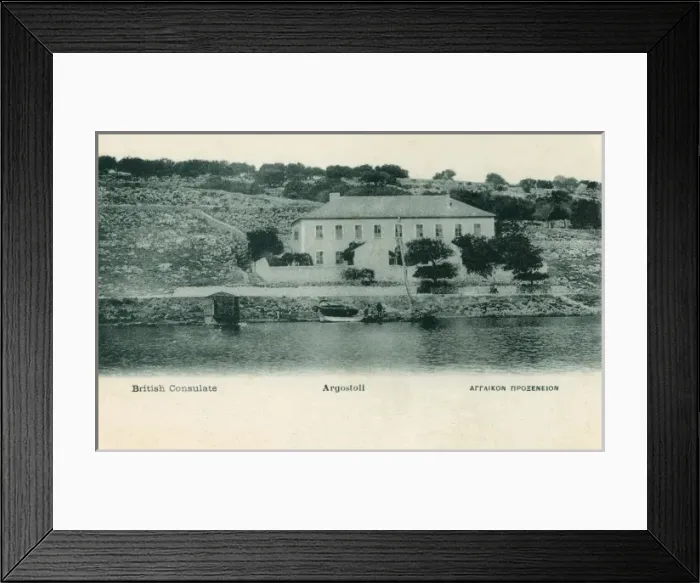 Framed Print : Argostoli - The British Consulate Framed Print : Argostoli - The British Consulate