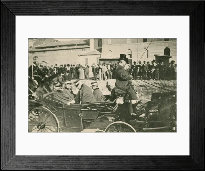 Framed Print : King of Greece visiting Rome Framed Print : King of Greece visiting Rome