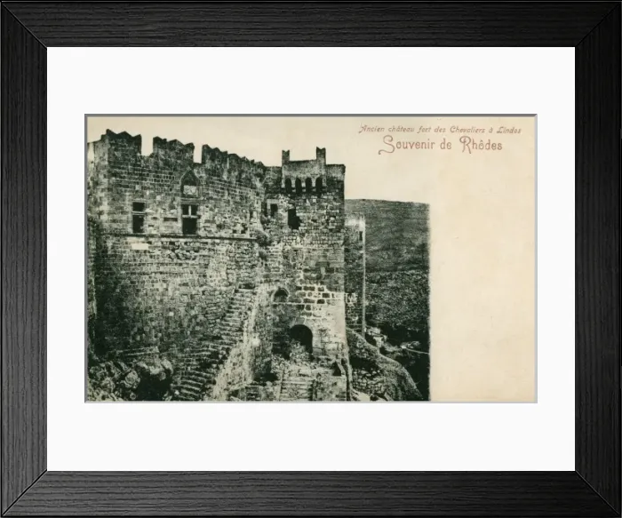 Framed Print : Lindos, Rhodes - Castle of the Knights of St John (1 / 4) Framed Print : Lindos, Rhodes - Castle of the Knights of St John (1 / 4)