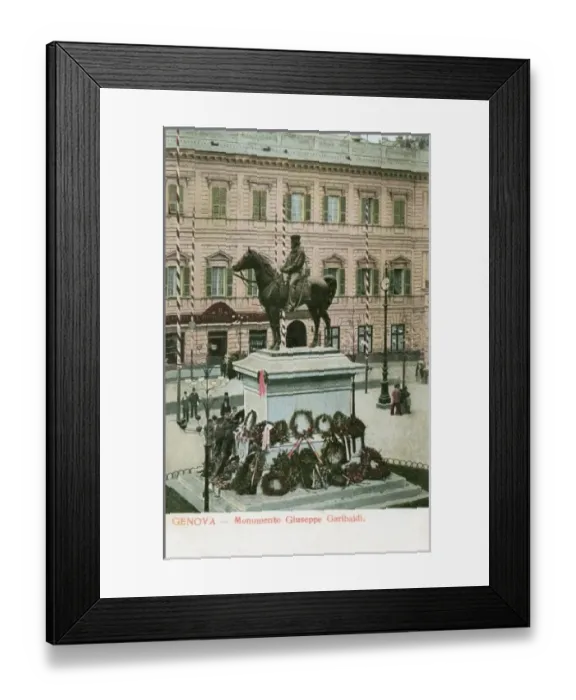 Framed Print : Monument to Giuseppe Garibaldi, Genoa Framed Print : Monument to Giuseppe Garibaldi, Genoa