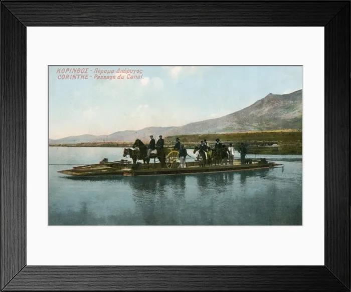Framed Print : Greece - Crossing the Canal at Corinth Framed Print : Greece - Crossing the Canal at Corinth