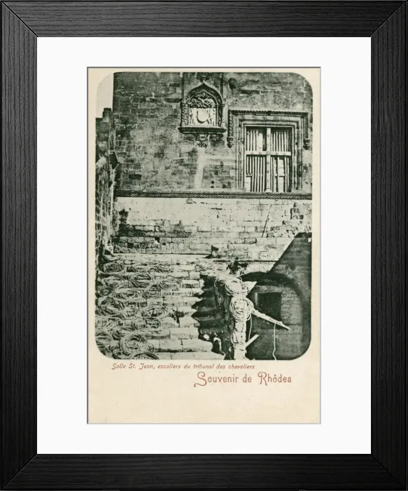Framed Print : Lindos, Rhodes - Castle of the Knights of St John (3 / 4) Framed Print : Lindos, Rhodes - Castle of the Knights of St John (3 / 4)