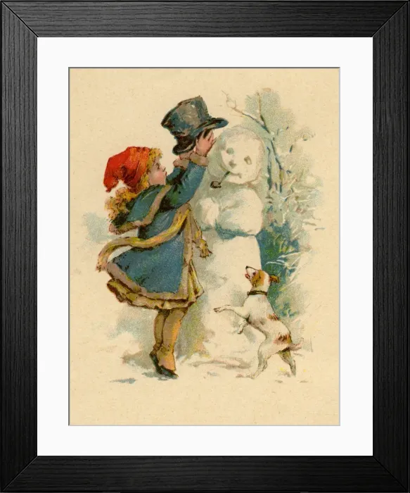 Framed Print : Christmas Snowman Framed Print : Christmas Snowman