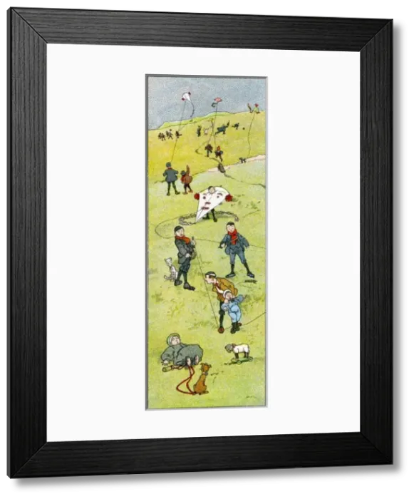 Framed Print : Kites by John Hassall Framed Print : Kites by John Hassall