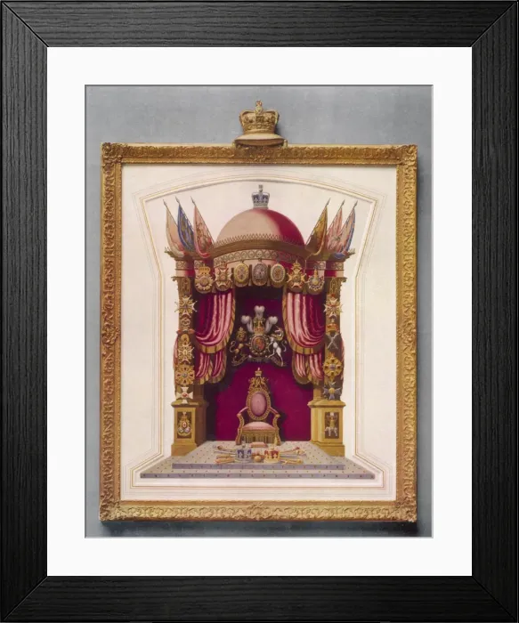 Framed Print : The Throne of George IV by T. Dowse Framed Print : The Throne of George IV by T. Dowse