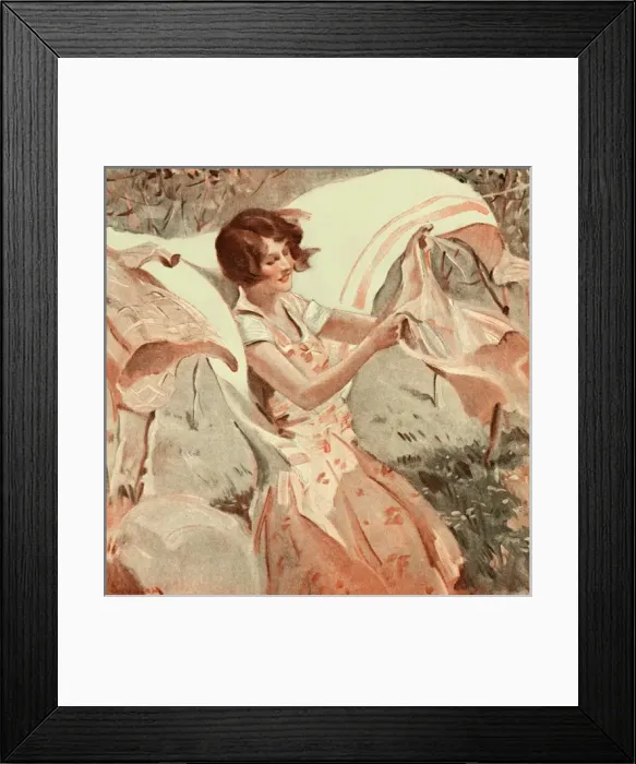 Framed Print : Hanging out the washing Framed Print : Hanging out the washing