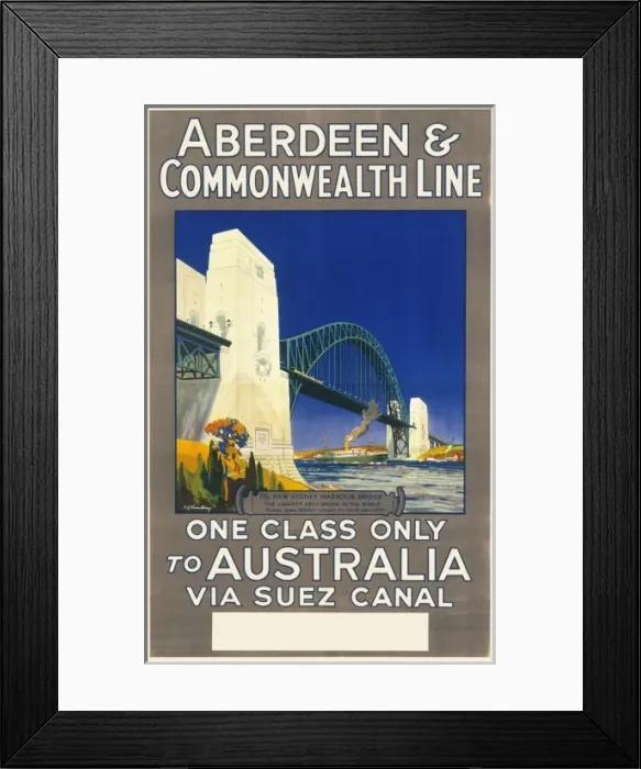 Framed Print : Aberdeen & Commonwealth Line to Australia Framed Print : Aberdeen & Commonwealth Line to Australia