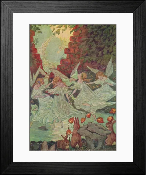 Framed Print : Fairies by Hilda Miller Framed Print : Fairies by Hilda Miller