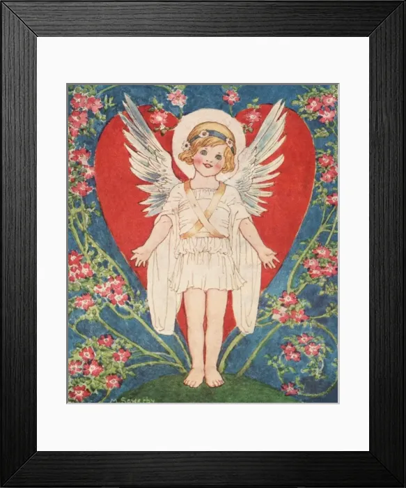 Framed Print : Angel of Love by Millicent Sowerby Framed Print : Angel of Love by Millicent Sowerby