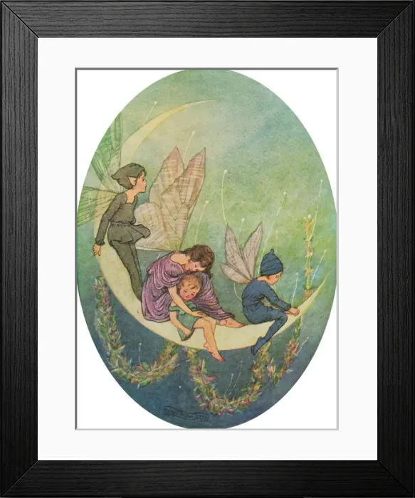 Framed Print : Fairies by Hilda Miller Framed Print : Fairies by Hilda Miller