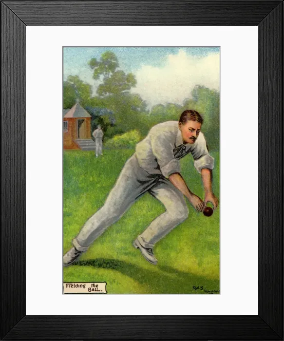 Framed Print : Fred Howard. Cricket 5 Framed Print : Fred Howard. Cricket 5