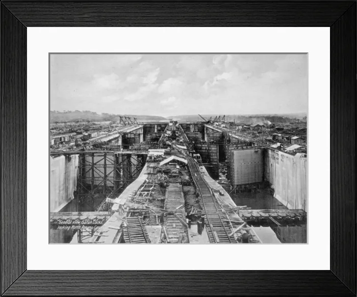 Framed Print : Gates under construction Framed Print : Gates under construction