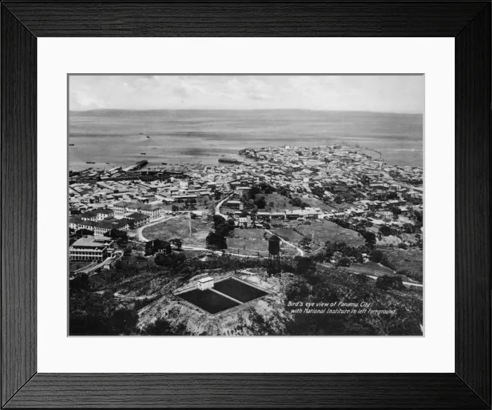 Framed Print : Birds eye view of Panama City Framed Print : Birds eye view of Panama City