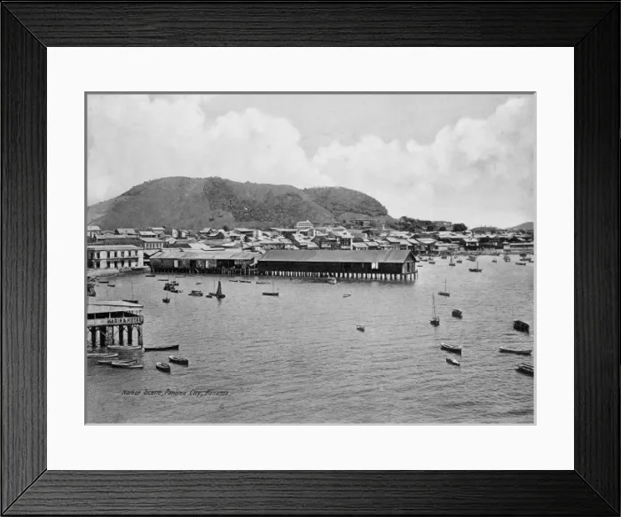 Framed Print : Harbour Scene, Panama City, Panama Framed Print : Harbour Scene, Panama City, Panama