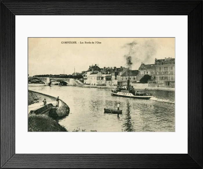Framed Print : Compiegne, France - The banks of the River Oise Framed Print : Compiegne, France - The banks of the River Oise