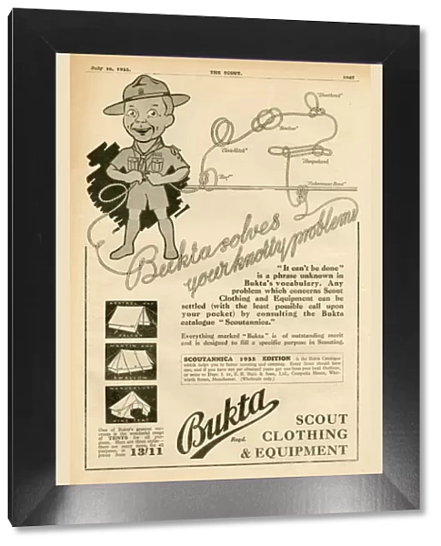 Bukta scout clothing and equipment advert