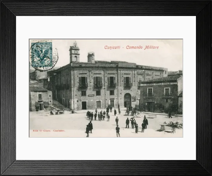 Framed Print : Italy - Canicatti, Sicily - Military Headquarters Framed Print : Italy - Canicatti, Sicily - Military Headquarters