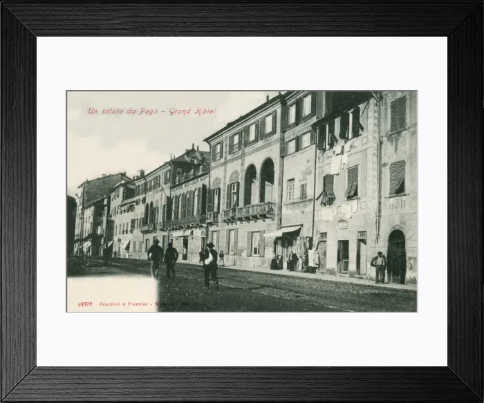 Framed Print : Italy - Pegli - The Grand Hotel Framed Print : Italy - Pegli - The Grand Hotel