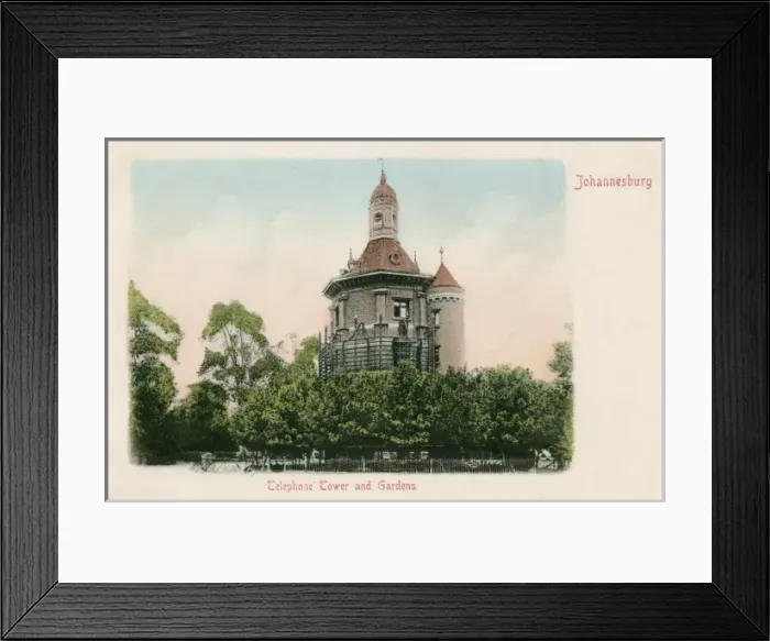 Framed Print : Telephone Tower and Gardens in Johannesburg Framed Print : Telephone Tower and Gardens in Johannesburg