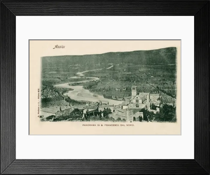 Framed Print : Italy - Assisi - Panoramic View of the town Framed Print : Italy - Assisi - Panoramic View of the town