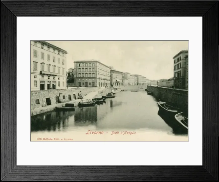 Framed Print : Italy - Livorno - Fosso Reale Framed Print : Italy - Livorno - Fosso Reale