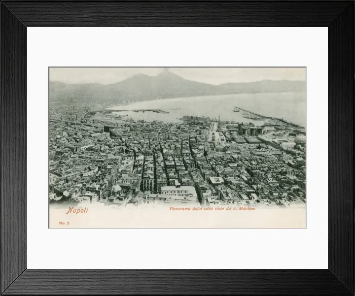 Framed Print : Italy - Naples - Panorama Framed Print : Italy - Naples - Panorama