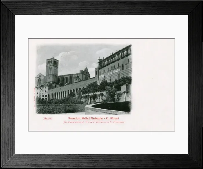 Framed Print : Italy - Assisi - Pension Hotel Subasio