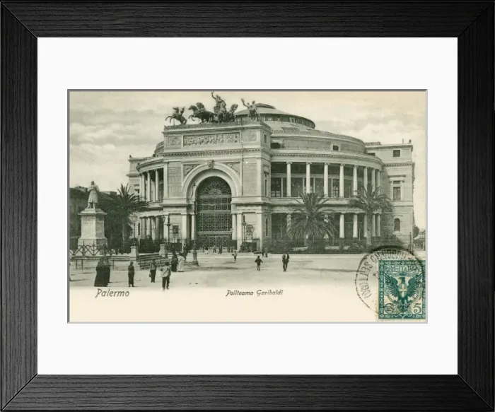 Framed Print : Italy - Palermo, Sicily - Politeama Garibaldi Framed Print : Italy - Palermo, Sicily - Politeama Garibaldi
