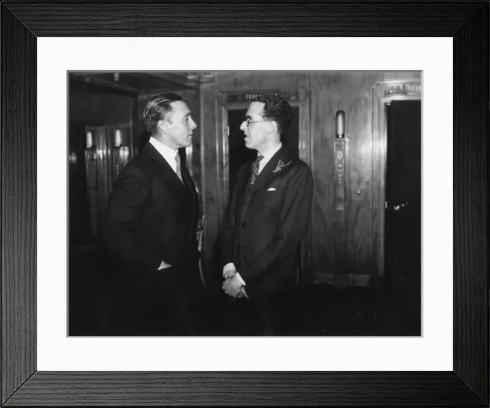 Framed Print : George O Brien and Victor Stiebel Framed Print : George O Brien and Victor Stiebel