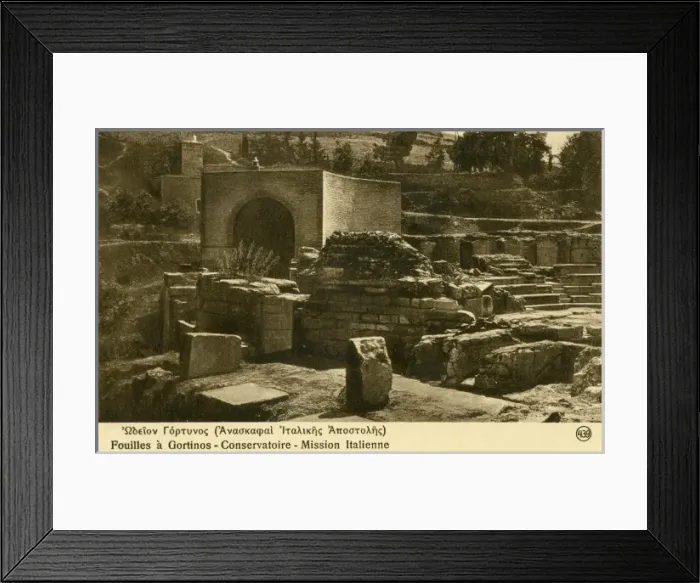 Framed Print : Excavations at Gortinos, Crete, Greece Framed Print : Excavations at Gortinos, Crete, Greece