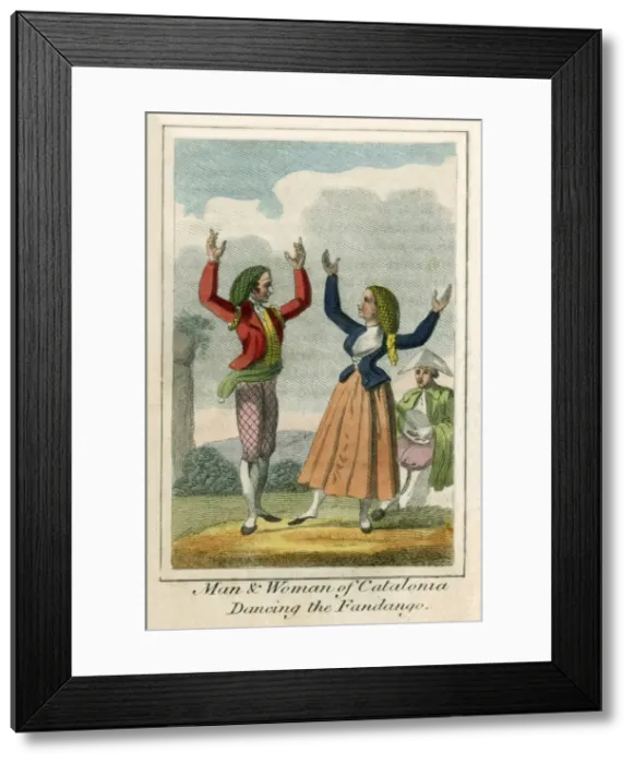 Framed Print : Dancing the Fandango, Catalonia (Spain) Framed Print : Dancing the Fandango, Catalonia (Spain)