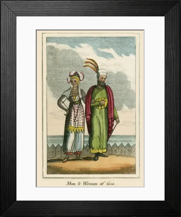 Framed Print : A man and Woman of Goa (India) Framed Print : A man and Woman of Goa (India)