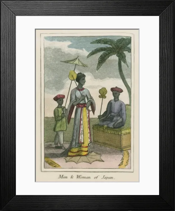 Framed Print : A man and woman of Japan Framed Print : A man and woman of Japan