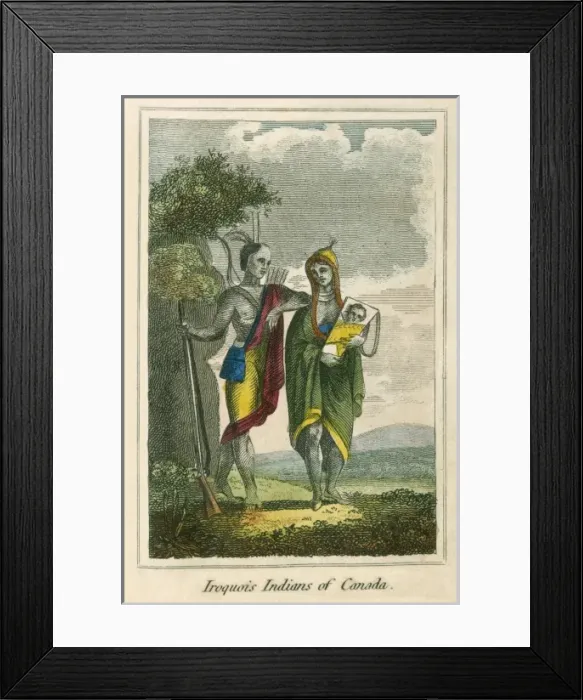 Framed Print : Iroquois Indians - Canada Framed Print : Iroquois Indians - Canada