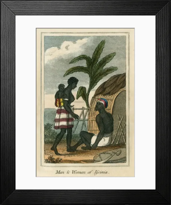 Framed Print : Man and Woman of Issinia Framed Print : Man and Woman of Issinia