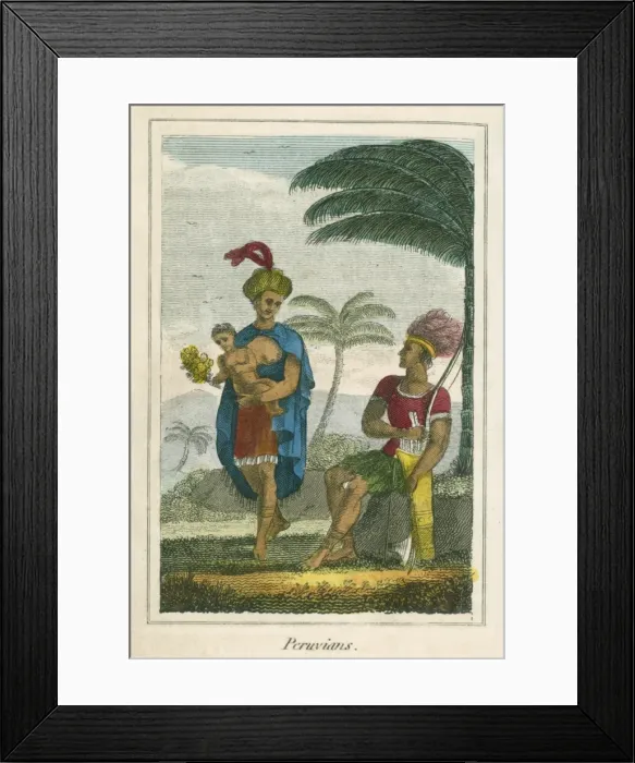 Framed Print : Peruvians - a family Framed Print : Peruvians - a family
