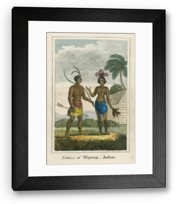 Framed Print : Indian Natives of Virginia Framed Print : Indian Natives of Virginia