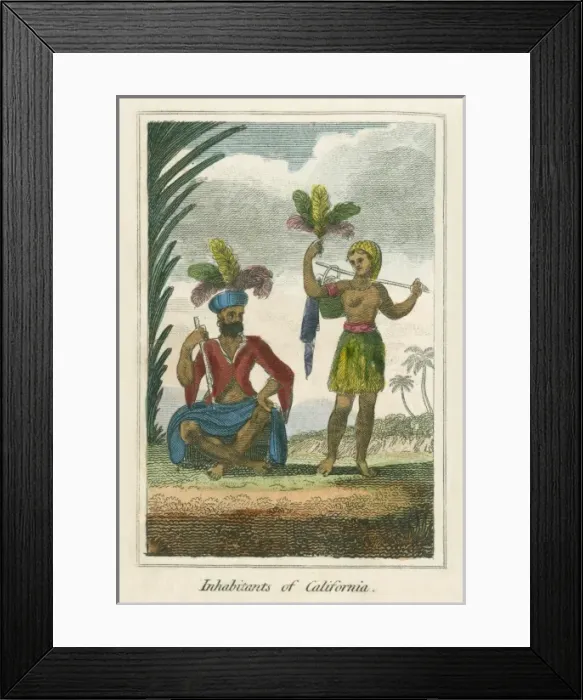 Framed Print : Inhabitants of California Framed Print : Inhabitants of California