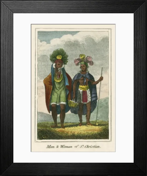 Framed Print : Man and Woman of the Island of Tahuata Framed Print : Man and Woman of the Island of Tahuata