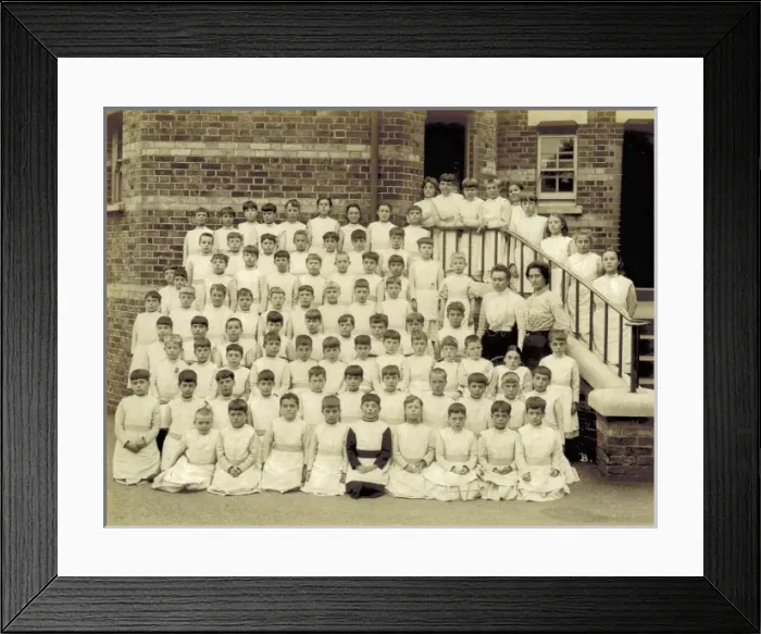 Framed Print : Kensington & Chelsea District School, girls group photo Framed Print : Kensington & Chelsea District School, girls group photo