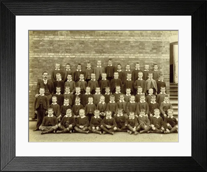Framed Print : Kensington & Chelsea District School, boys group photo Framed Print : Kensington & Chelsea District School, boys group photo