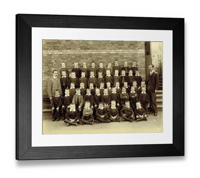 Framed Print : Kensington & Chelsea District School, boys group photo