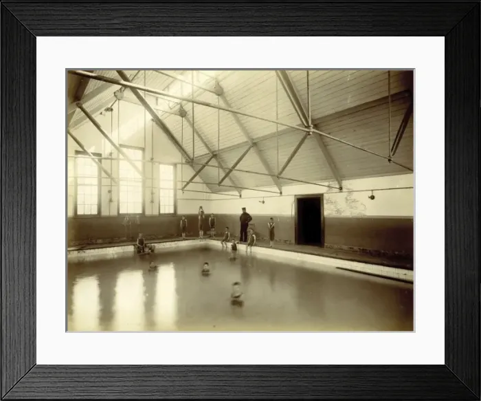 Framed Print : Kensington & Chelsea District School, swimming pool Framed Print : Kensington & Chelsea District School, swimming pool